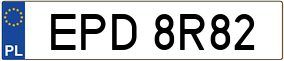 Trailer License Plate